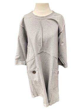 Neon Buddha Light Gray Casual Sweatshirt Dress
